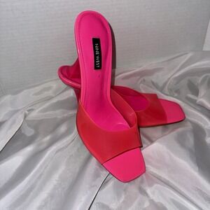 Nine West Neon Hot Pink High Heels Ladies‎ 9.5M 80's 90's Funky Vibe